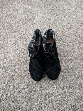 Tom's Women's Wedge Shoes - 9.5 - Black